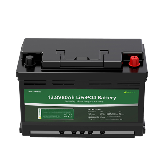 batería recargable del fosfato del hierro del litio de 12V 80AH Lifepo4 para el buscador de los pescados