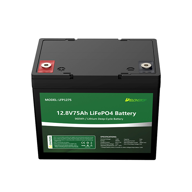 batería recargable del fosfato del hierro del litio de 12V 75AH Lifepo4 para el buscador de los pescados