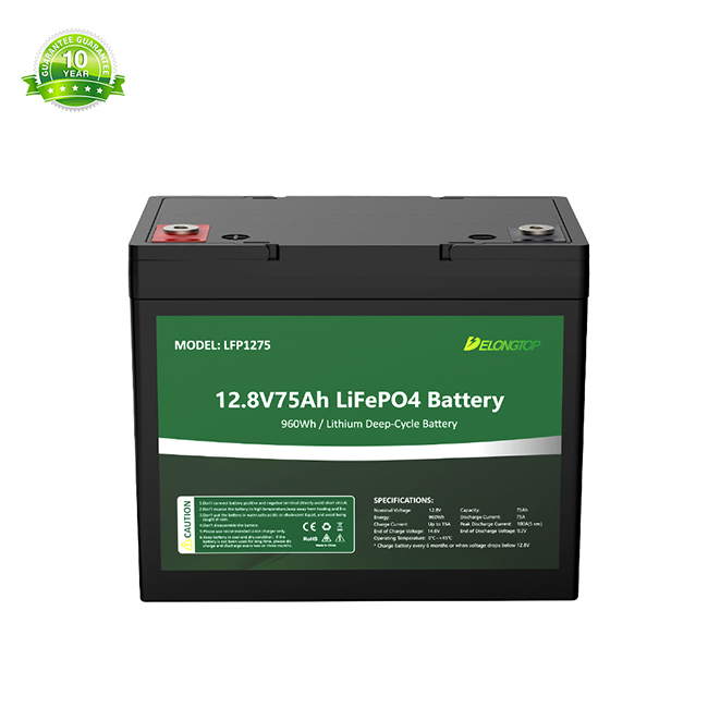 batería recargable del fosfato del hierro del litio de 12V 75AH Lifepo4 para el buscador de los pescados